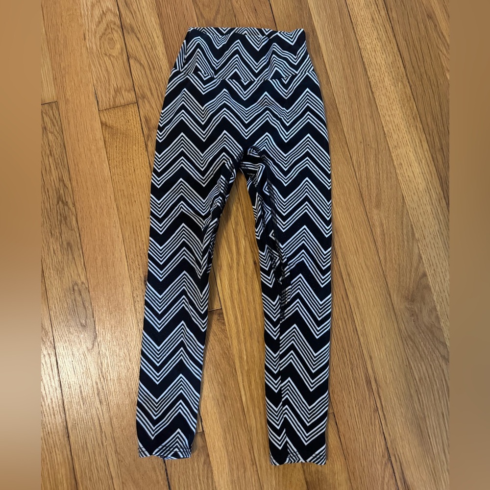 K DEER Chevron Patterned Kids Leggings